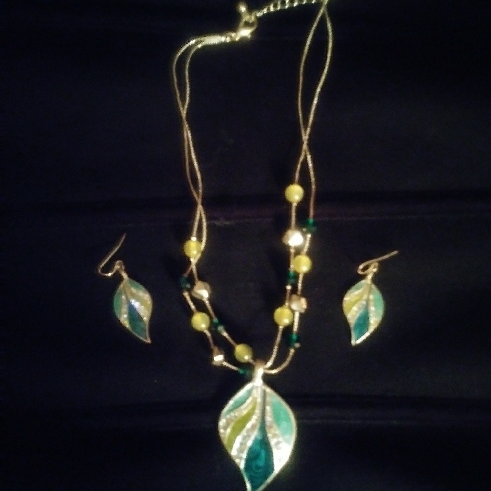 BEAUTIFUL necklace with matching earings